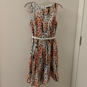 Tommy Hilfiger white pink green floral dress 2